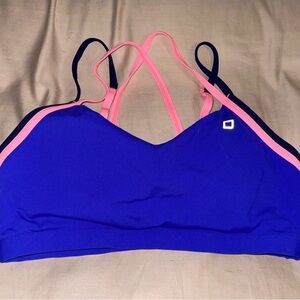 Lorna Jane Blue and Pink Sports Bra